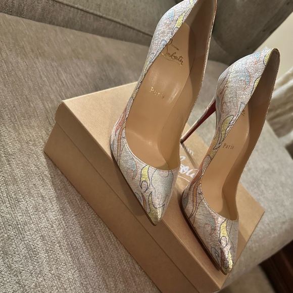 Christian Louboutin Shoes - - Christian Louboutin Lurex FlameSize 38.5